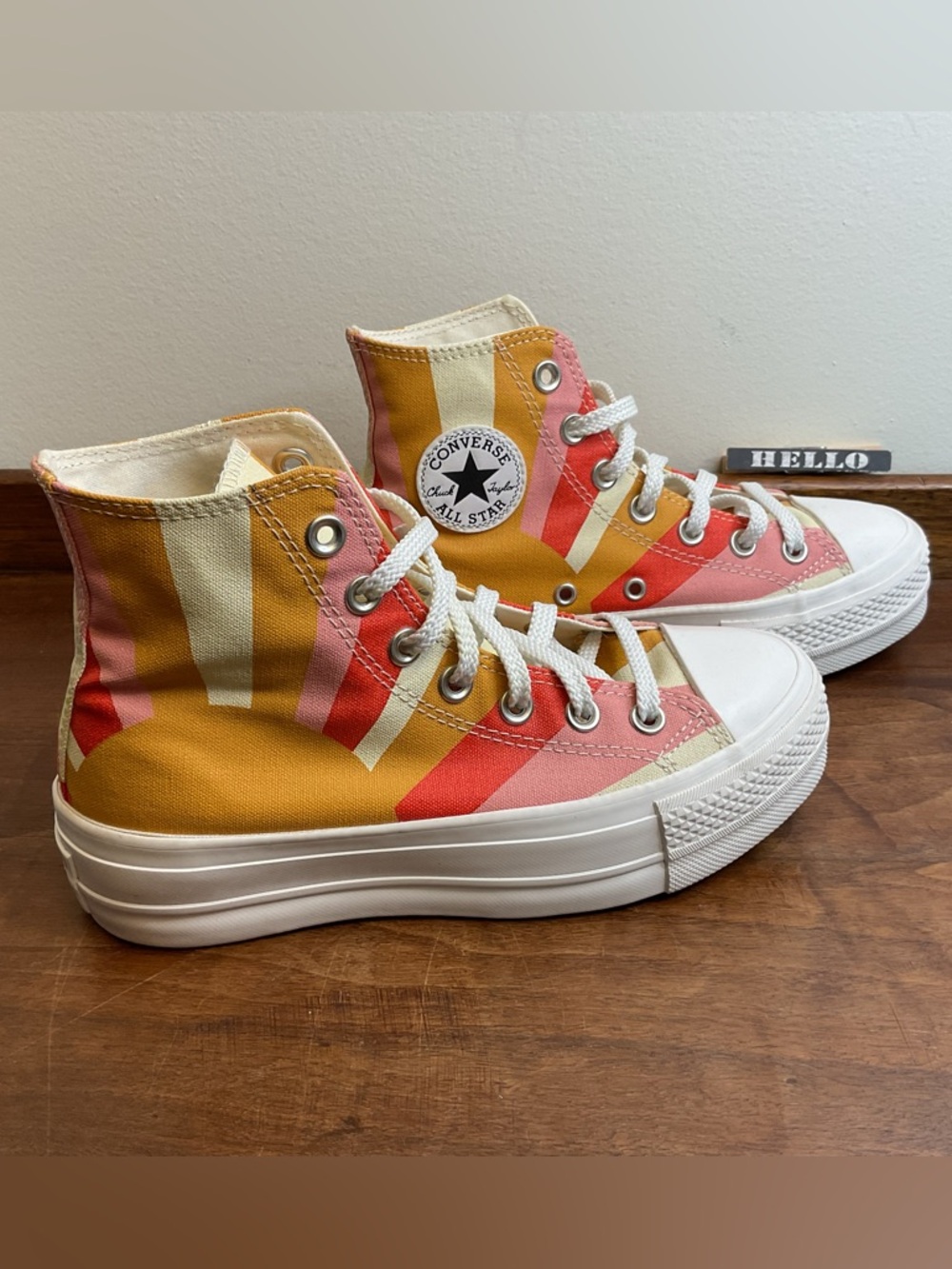 Converse 571923C CTAS Chuck Taylor All Star Lift Platform Summer Spirit W size 5